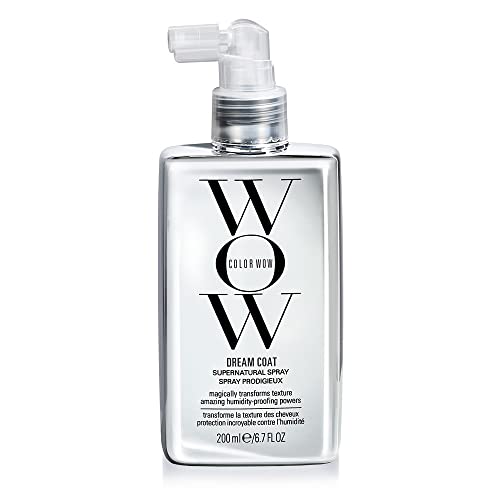 Color Wow Dream Coat Anti Frizz Spray für superglattes Haar, Hitzeschutz für Haare hält bis zu 3 Haarwäschen, Glanzspray für geschmeidige Haare, 200ml (1er Pack) von COLOR WOW