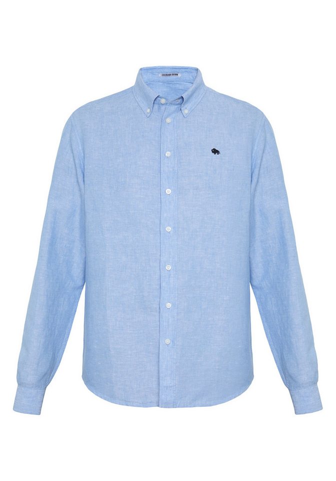 COLORADO DENIM Langarmhemd mit Logostickerei von COLORADO DENIM