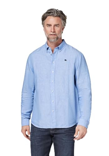 Colorado Herren Leinenhemd Langarm I Freizeithemd Herren aus 100% Leinen, ideal für den Sommer I Klassisches Leinen Shirt Herren mit Büffel-Logo, Kragen & Knopfleiste I Erhältlich in M-3XL & 2 Farben von Colorado Denim