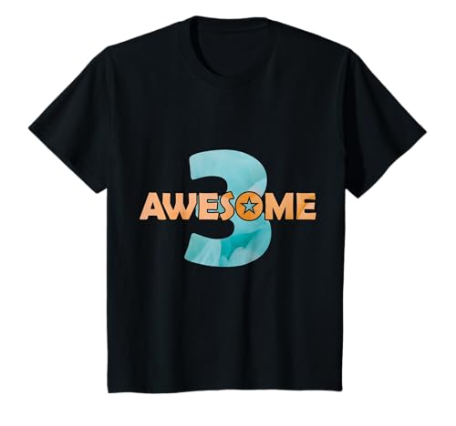 Kinder 3 JAHRE AWESOME 3. GEBURTSTAG T-Shirt Kinder 3 JAHRE AWESOME 3. GEBURTSTAG T-Shirt von COLORFUL 3rd BIRTHDAY OUTFITS AND DESIGNS