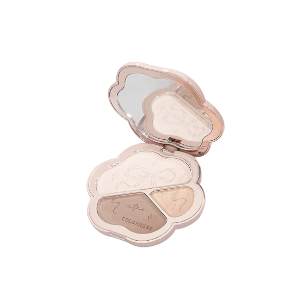 COLORROSE - 3-Color Contour Powder Palette - 8g - CR726 Glossy von COLORROSE