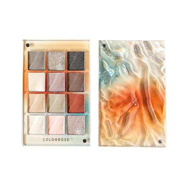 COLORROSE - Water Ripple Series Eyeshadow Palette - 9.5g - #792 Sunset Orange Sea von COLORROSE