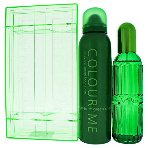 COLOUR ME Green Perfume for Men. 90ml Eau de Parfum Men & 150ml Body Spray - Twin Perfume Gift Set Men. Luxury Fragrance - Mens Aftershave, Long Lasting Fragrance for Men by Milton-Lloyd von COLOUR ME