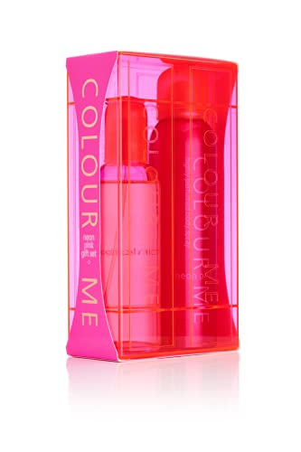 COLOUR ME Neon Pink Perfume for Women. 100ml Eau de Parfum & 150ml Body Spray - Twin Perfume Gift Set Women. Luxury Fragrance - Ladies Perfume Set, Long Lasting Womens Perfumes by Milton-Lloyd von COLOUR ME