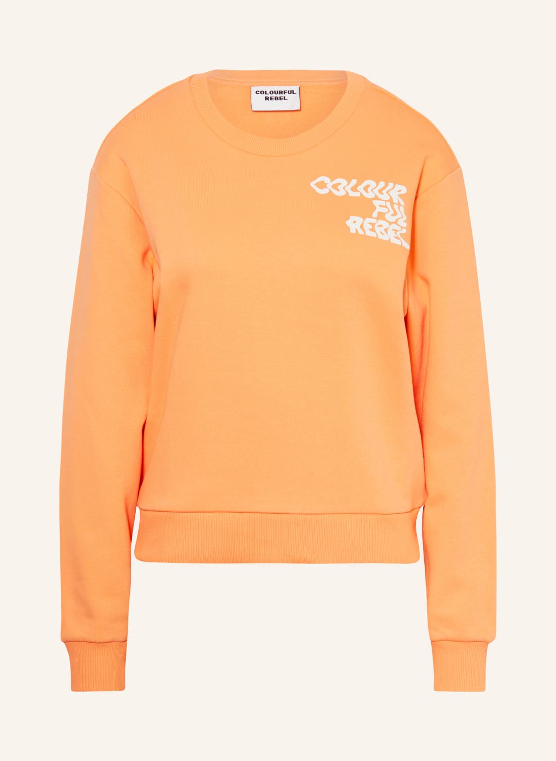 Colourful Rebel Sweatshirt Logo Wave orange von COLOURFUL REBEL