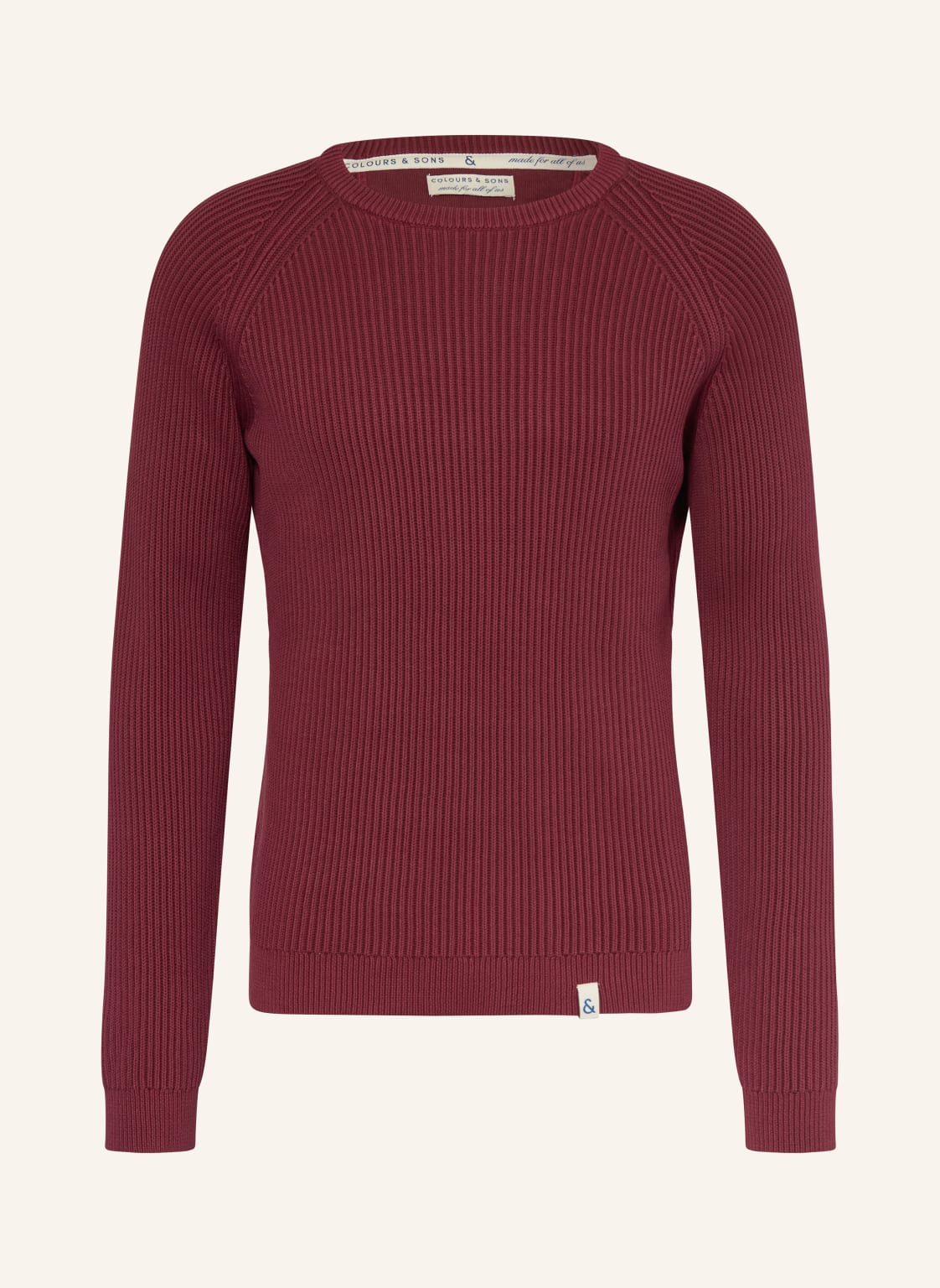 Colours & Sons Pullover rot von COLOURS & SONS