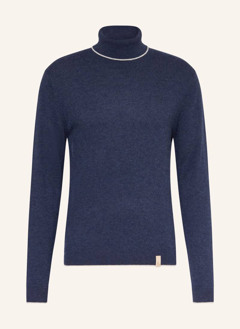 Colours & Sons Rollkragenpullover Mit Merinowolle blau von COLOURS & SONS