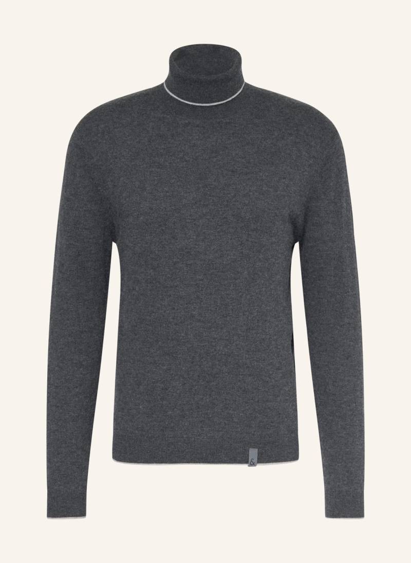Colours & Sons Rollkragenpullover Mit Merinowolle grau von COLOURS & SONS