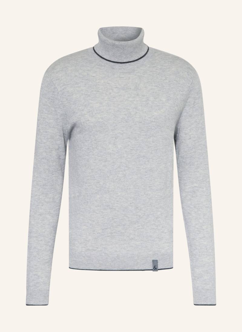 Colours & Sons Rollkragenpullover Mit Merinowolle grau von COLOURS & SONS