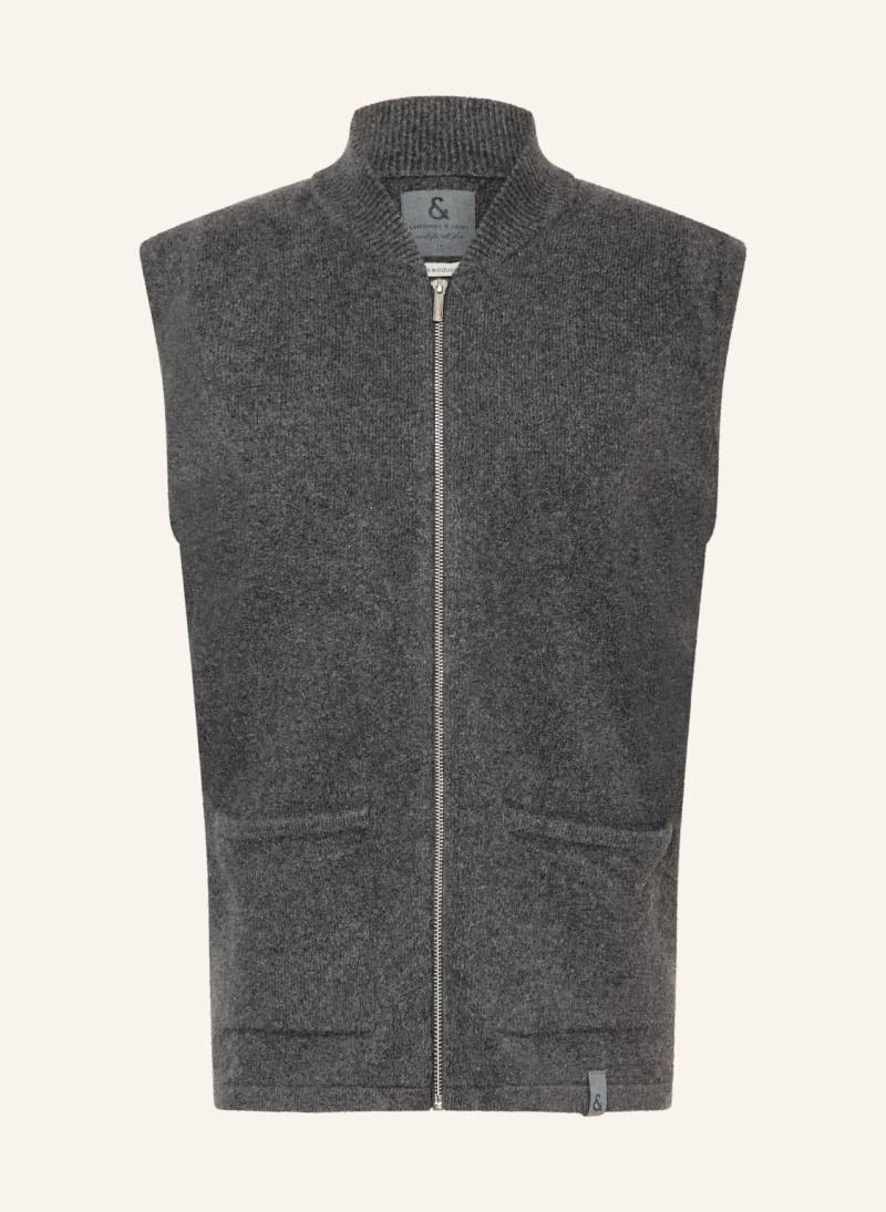 Colours & Sons Strickweste grau von COLOURS & SONS