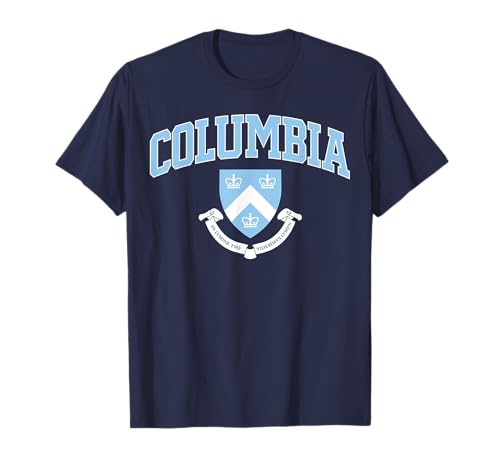 Columbia Herren Classic Arch Over Crest Navy | Columbia T-Shirt von COLUMBIA UNIVERSITY
