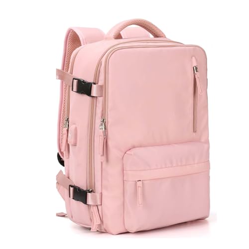 COLseller Gepäck Serie Praktische Reisetasche Cabin Bag Wasserabweisende Weekender Gym Travel Bag Handgepäck Tasche Trainingstasche für Damen Herren,Pink von COLseller