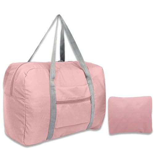 COLseller Handgepäck Tasche für Flugzeug, Weekender Reisetasche Damen, Geeignet für Reisen wasserdichte Tragetasche, Camping Handgepäck Cabin Bag,Pink von COLseller