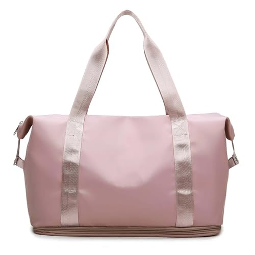 COLseller Reisetasche Damen, Sporttasche Damen Herren mit Schuhfach, Travel Bag Weekender Herren für Reisen, Urlaub Übernachtung, Krankenhaus, Camping,Pink von COLseller