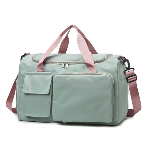 COLseller Reisetasche Damen Sporttasche, Damen Weekender Bag Fitnesstasche Trainingstasche Frauen für Reise Gym,Green von COLseller