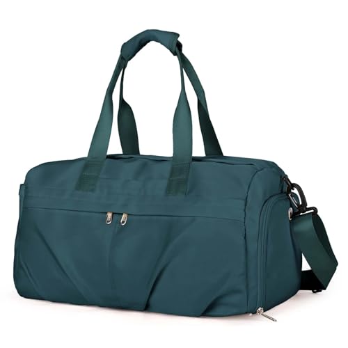 COLseller Reisetasche Damen Wasserdicht Reisetaschen Sporttasche mit Schuhfach Kliniktasche Geburt Fitnesstasche Krankenhaustasche für Reisen wasserdichte Tragetasche, Camping,Green von COLseller