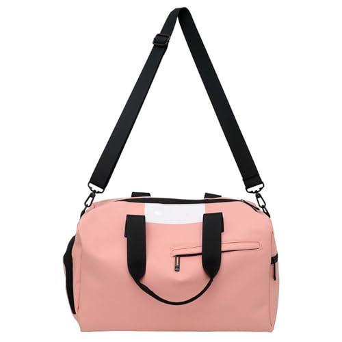 COLseller Reisetasche Foldybag Weekender Bag Damen Tragetasche Sporttasche mit Kulturtasche für Kurze Reisen, Airline, Krankenhaus, Strand,Pink von COLseller