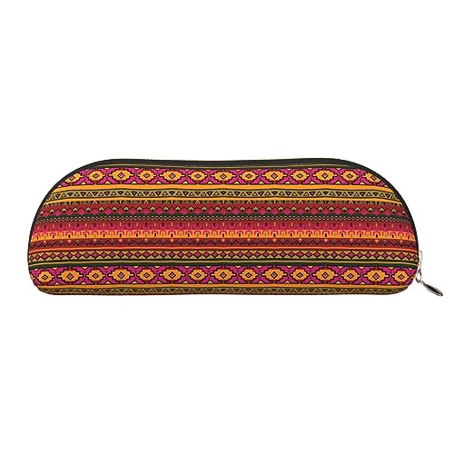 COMAAM Bibliothek Bücherregal Buch Leder Halbrunde Aufbewahrungstasche Große Kapazität Stift Bleistift Tasche Geeignet Für Die Aufbewahrung Von Stiften Und Kosmetik, Mexikanische Volkskunst Boho, von COMAAM