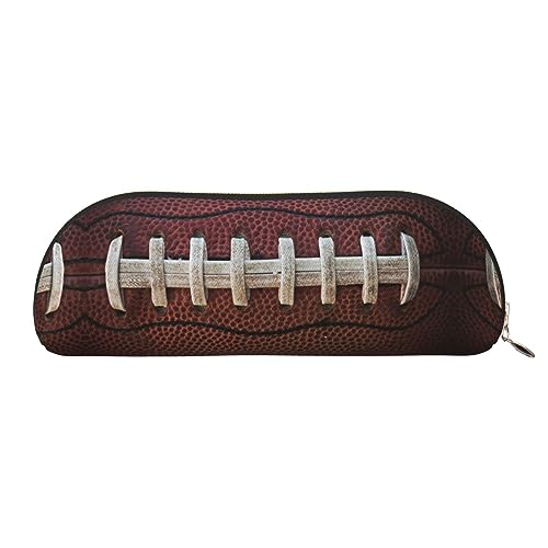 COMAAM Rosa Blätter Camo Leder halbrunde Aufbewahrungstasche Große Kapazität Stift Bleistift Tasche Geeignet Für Die Aufbewahrung Von Stiften Und Kosmetik, American Football Schnürsenkel, von COMAAM