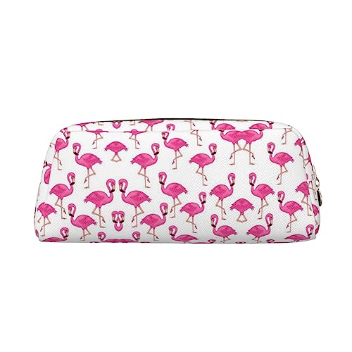 COMAAM Rosa Flamingo Leder Reißverschluss Dreidimensionale Stifttasche Geeignet für Schreibwaren und Kosmetik Lagerung, Rosa Flamingo 2, Einheitsgröße, Kulturbeutel von COMAAM