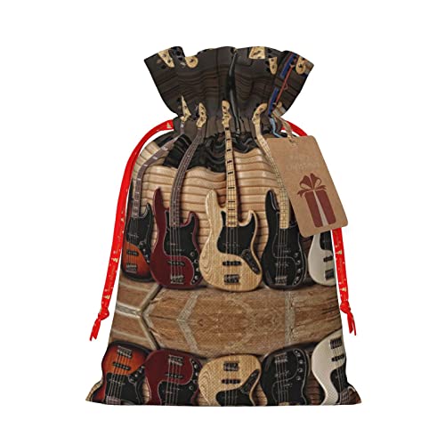 Gitarre Bass Musik Instrumente Hanf Gebündelt Geschenk Tasche Weihnachten Lagerung Tasche Geeignet Für Weihnachten Party Geschenkverpackung von COMAAM