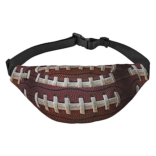 Mikrofon Mit Musik Noten Reise Laufen Große Crossbody Tasche Männer Und Frauen Sport Taille Tasche Crossbody Tasche, American Football Schnürsenkel, Einheitsgröße von COMAAM