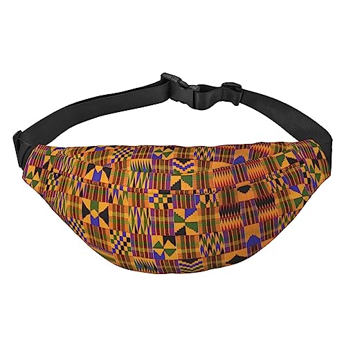 Nette Pommersche Reise Laufen Große Crossbody Tasche Männer Und Frauen Sport Taille Tasche Crossbody Tasche, Afrikanisches Weben, Einheitsgröße von COMAAM