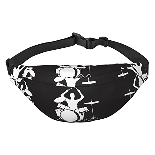 Strand Sonnenuntergang Ozean Reise Laufen Große Umhängetasche Herren Und Frauen Sport Taille Tasche Crossbody Tasche, Schlagzeuger, Einheitsgröße von COMAAM