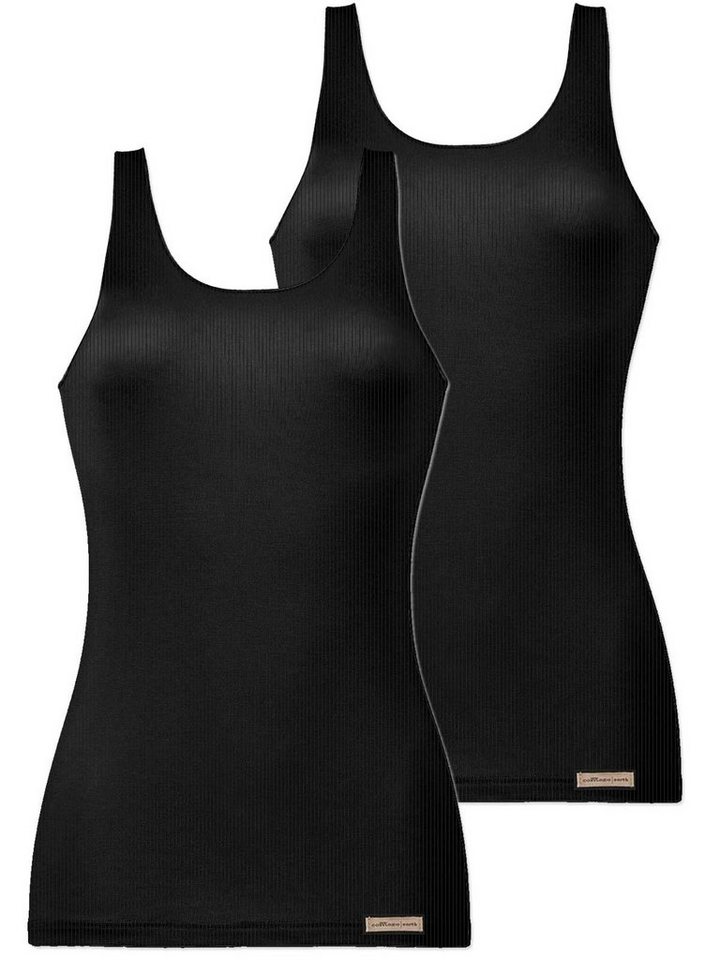 COMAZO Achselhemd 2er Pack Damen Unterhemd Achselträger 2791 (Stück, 2-St) Vegan von COMAZO