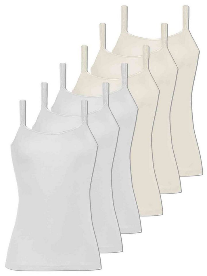 COMAZO Achselhemd 6er Pack Damen Träger-Unterhemd (Packung, 6-St) - von COMAZO