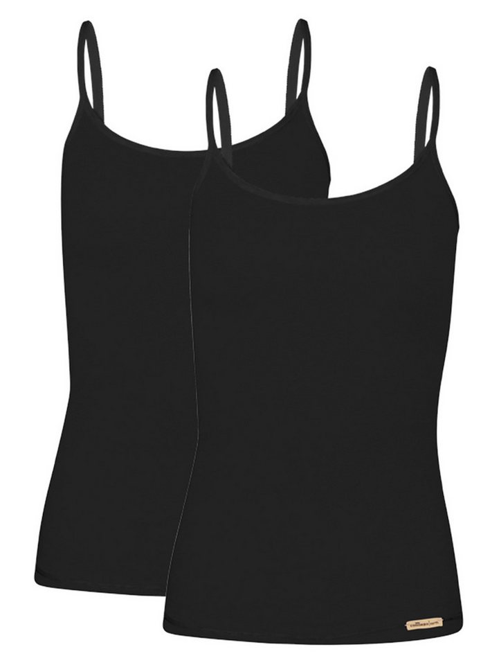 COMAZO Achseltop 2er Pack Träger Unterhemd 2764 (Packung, 2-St) Vegan von COMAZO