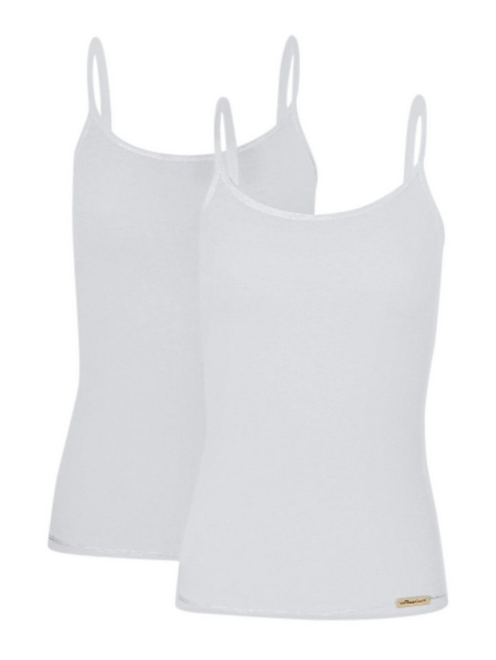COMAZO Achseltop 2er Pack Träger Unterhemd 2764 (Packung, 2-St) Vegan von COMAZO