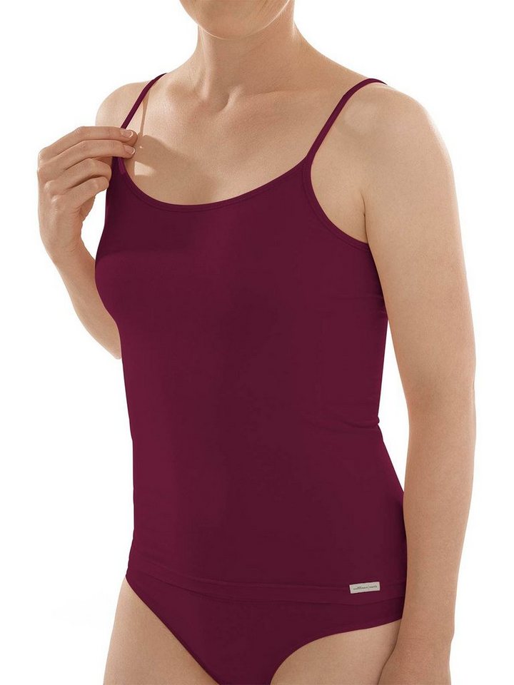 COMAZO Achseltop Damen Baumwoll Spaghettiträgerhemd (Stück, 1-St) Vegan von COMAZO