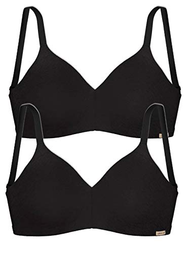 COMAZO Earth 2er Sparpack Damen BH gemoldet, Gr.80-A, schwarz COMAZO Earth 2er Sparpack Damen BH gemoldet, Gr.80-A, schwarz von Comazo