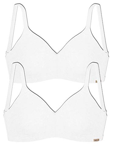 COMAZO Earth 2er Sparpack Damen BH gemoldet, Gr.80-B, Weiss COMAZO Earth 2er Sparpack Damen BH gemoldet, Gr.80-B, Weiss von COMAZO