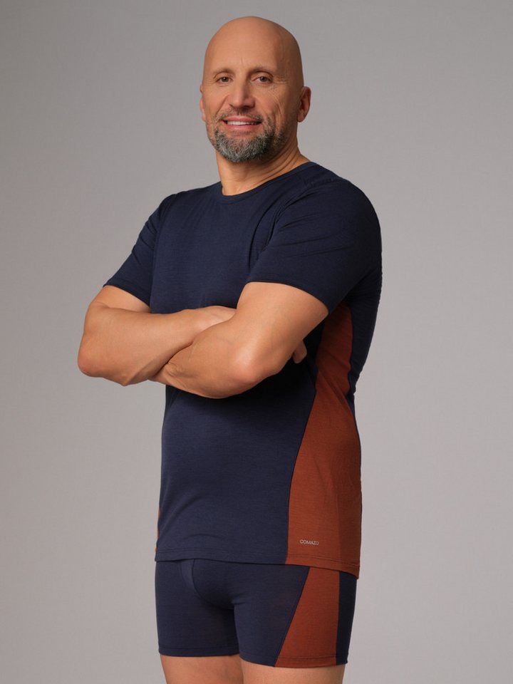 COMAZO Kurzarmshirt aus Merinowolle von COMAZO