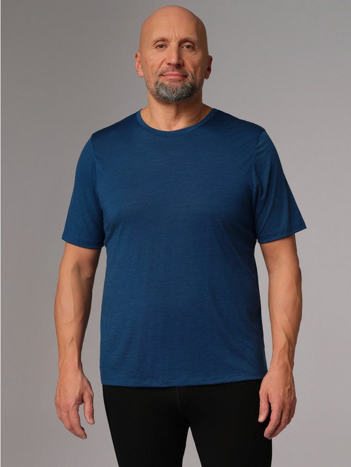 COMAZO Kurzarmshirt aus Wolle-Lyocell-Mischqualität von COMAZO