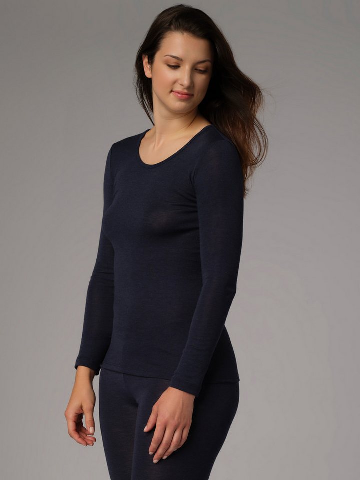 comazo Langarmshirt aus Merinowolle-Seide von comazo