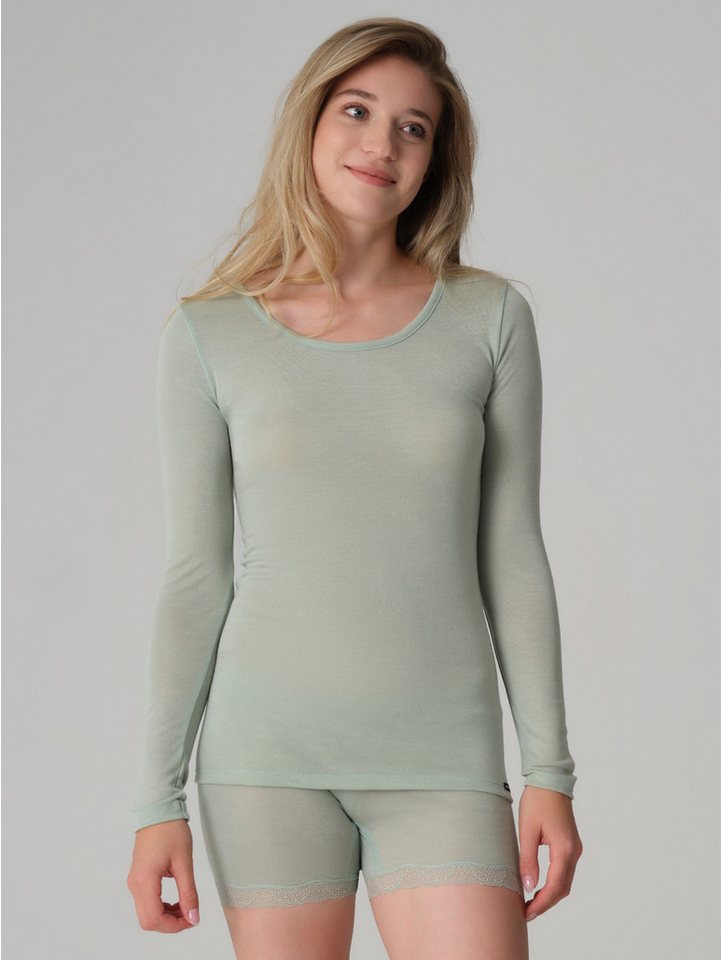 COMAZO Langarmshirt aus Merinowolle und Seide von COMAZO