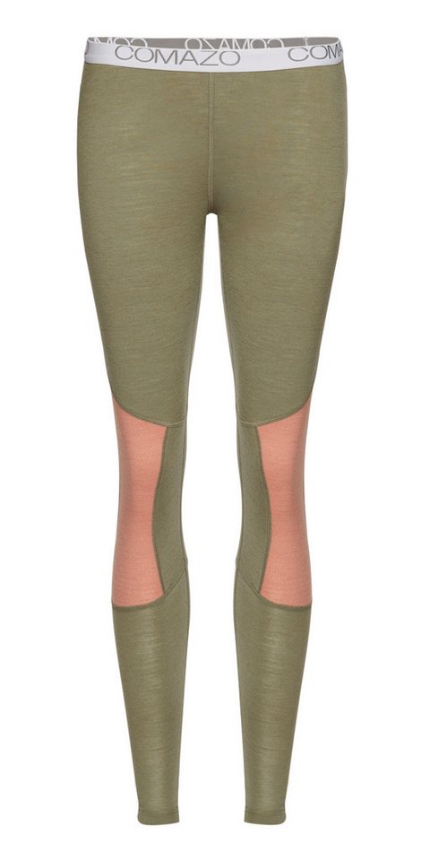COMAZO Lange Unterhose aus Merinowolle mit Logoschriftzug am Wäschebund von COMAZO