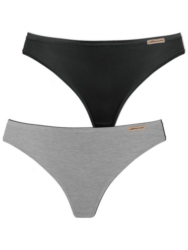 COMAZO String 2er Pack Damen String 2764 (Stück, 2-St) Vegan von COMAZO