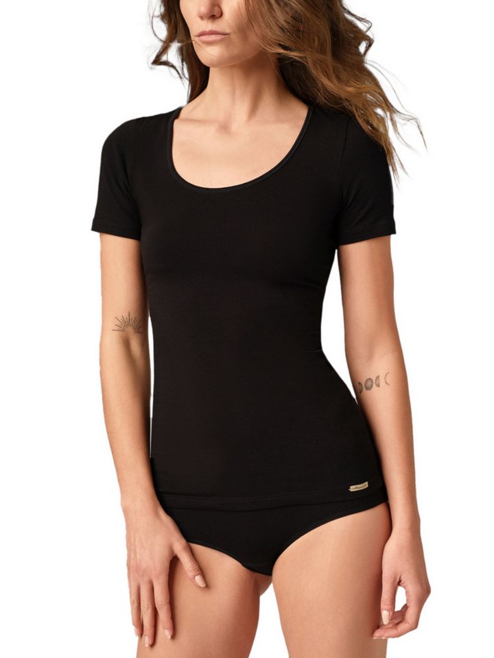 COMAZO Unterhemd Damen T-Shirt 2764 (Stück, 1-St) Vegan von COMAZO