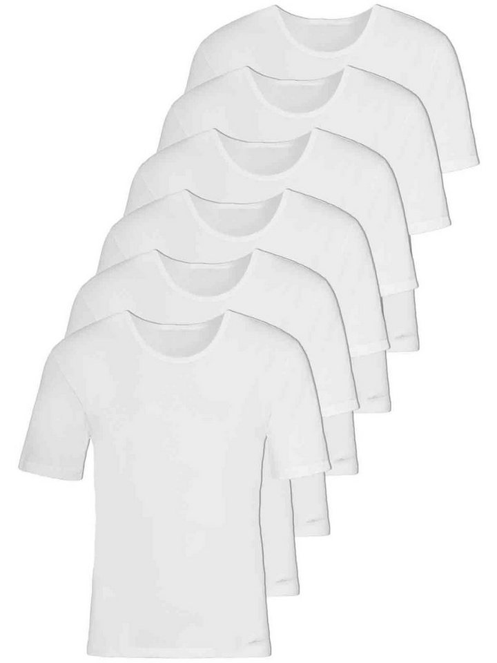 COMAZO Unterziehshirt 6er Pack Herren Shirt kurzarm (Packung, 6-St) Vegan von COMAZO