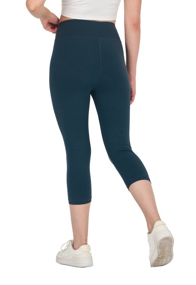 COMEOR 3/4-Leggings COMEOR Damen Capri Leggings – Bequeme 3/4 Sporthose aus Baumwolle bequemes Tragegefühl, elastischer Bund, vielseitig kombinierbar von COMEOR