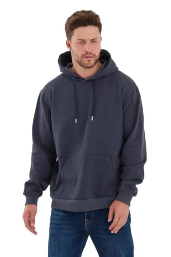 COMEOR Hoodie Herren Kapuzenpullover Sweatshirts (Dunkelgrau 5XL) von COMEOR
