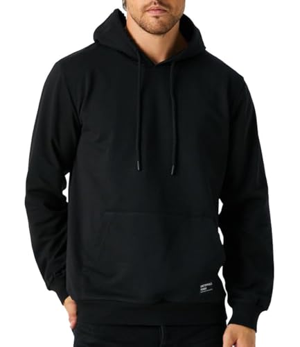 COMEOR Hoodie Herren Kapuzenpullover Sweatshirts (Schwarz M) von COMEOR