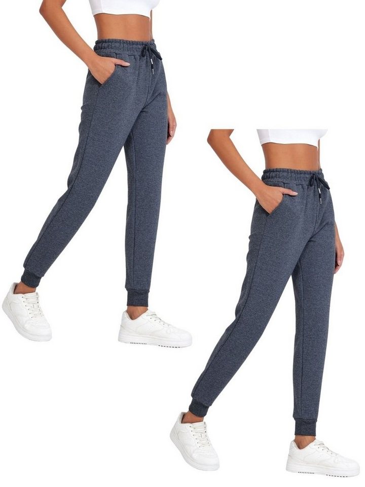 COMEOR Jogginghose Damen -Baumwolle Sporthose, Trainingshosen, Freizeithosen, Sweatpants (2-tlg) von COMEOR
