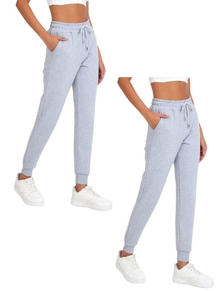 COMEOR Jogginghose Damen -Baumwolle Sporthose, Trainingshosen, Freizeithosen, Sweatpants (2-tlg) von COMEOR