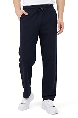 COMEOR Jogginghose Herren Baumwolle Sweathose - Lange Sport Hose Herren - Jogger Trainingshose Herren, Relaxing Hose (Blau, 3XL) von COMEOR