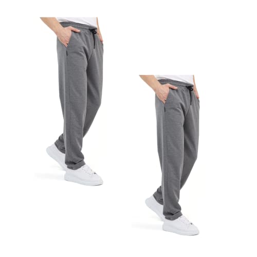 COMEOR Jogginghose Herren Baumwolle Sweathose - Lange Sport Hose Herren - Jogger Trainingshose Herren, Relaxing Hose (Dunkel grau, 3XL) von COMEOR